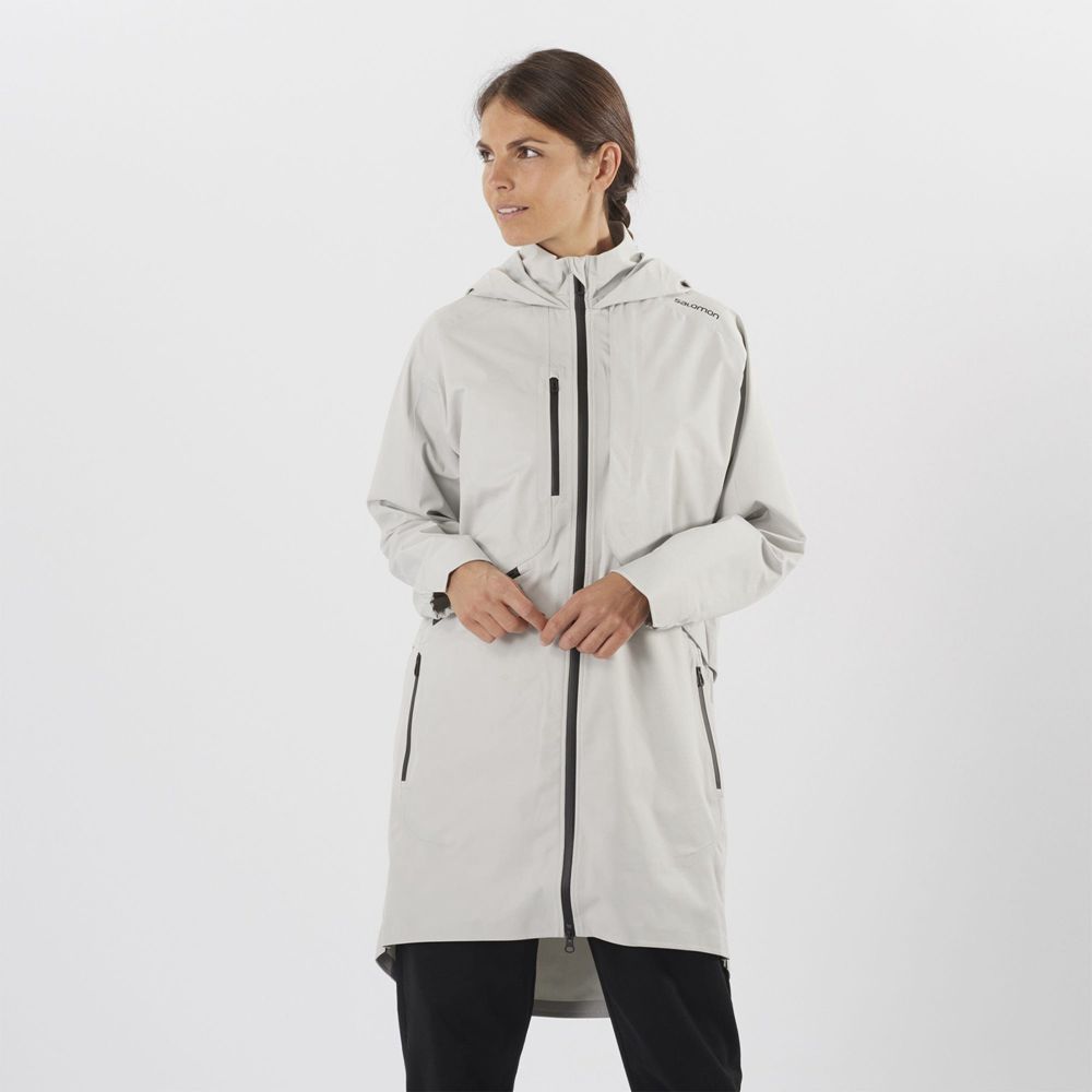 Chaquetas Salomon Mujer Plata - Salomon Argentina OUTLIFE WP COMMUTER PARKA W,218065-ODL